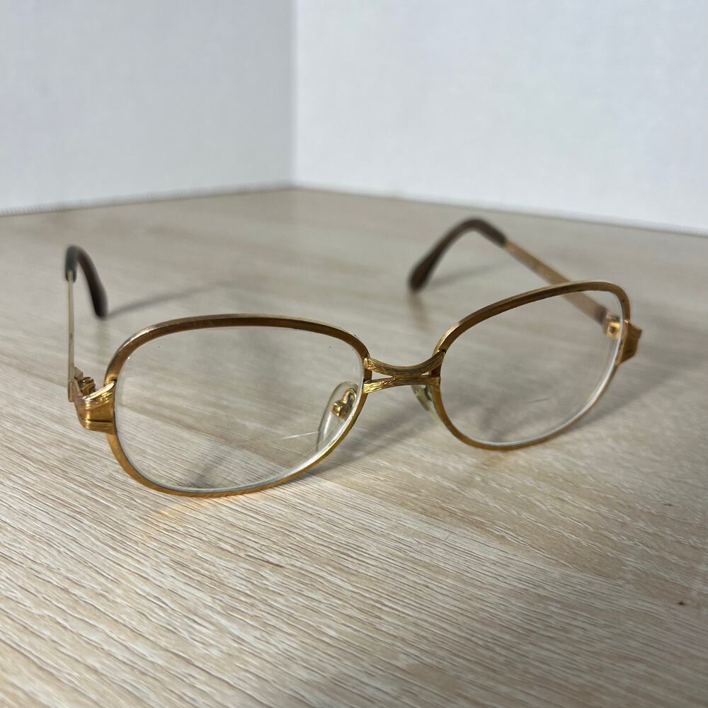 Vintage Neostyle Boutique 319 Eyeglasses Gold Metal Frames 48-18-135